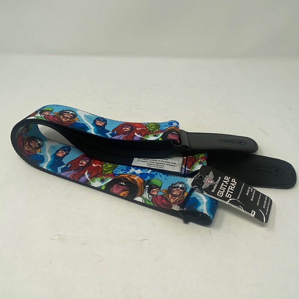 Buckle-Down Marvel Inhumans Guitar Strap Adjustable Leather Ends GS-W31195